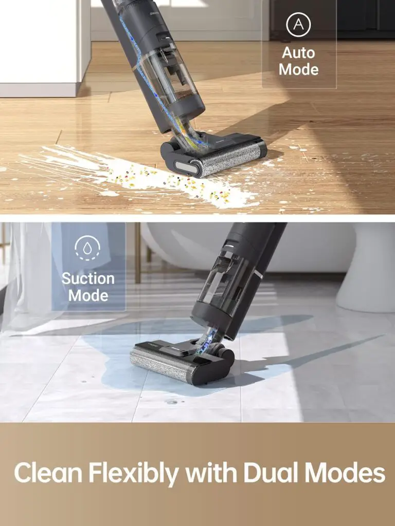 Dreametech H12 Smart Wet Dry VacuumCleaning Solution, Cordless Hardwood Floor Cleaner One-Step Cleaning Vacuum Mop Great for Multi-Surface