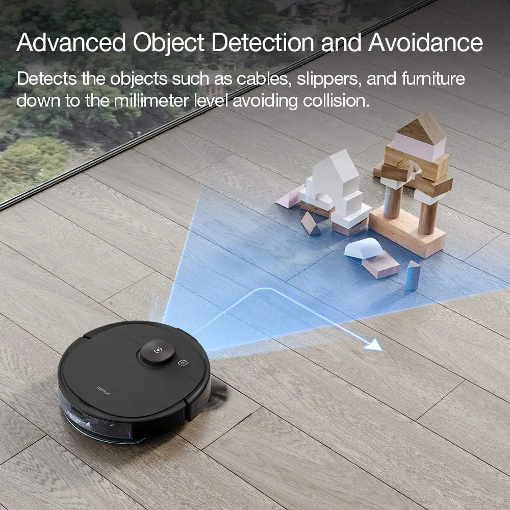 ECOVACS DEEBOT X1 Omni Robot Vacuum and Mop Combo with Self-Emptying, Auto-Wash, Auto-Refill and Auto-Hot Air Drying, 5000Pa Suction, AIVI 3D Obstacle Avoidance, Built-in YIKO Voice Assistant, Black