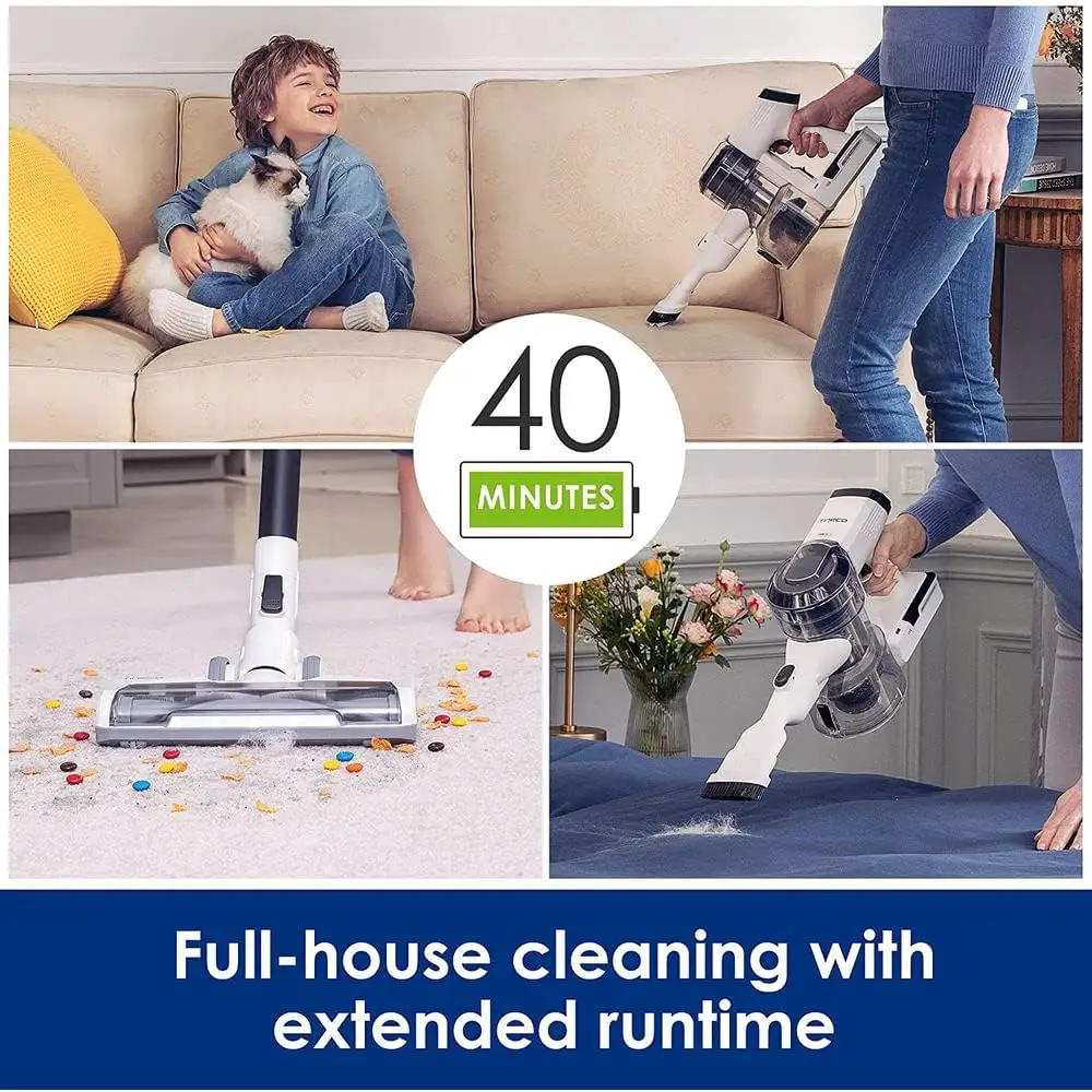 Tineco PWRHERO11 Snap Cordless Vacuum Cleaner, Lightweight Handheld Stick Vac 120W Powerful Suction for Carpet, Hard Surface, Pet Hair