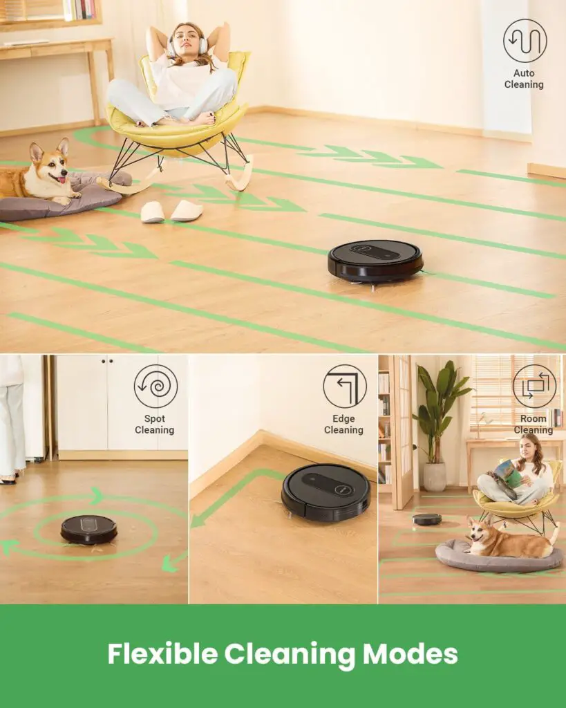 Vactidy T7 Robot Vacuum and Mop Combo, WiFi/App/Alexa/Siri, Robotic Vacuum Cleaner with Schedule, 2 in 1 Mopping Robot Vacuum with Watertank and Dustbin, Ideal for Hard Floor, Pet Hair, Carpet